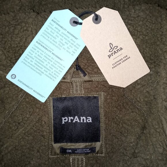 Prana Esla Hooded Half Zip Small Green Pullover Jacket - Picture 9 of 11